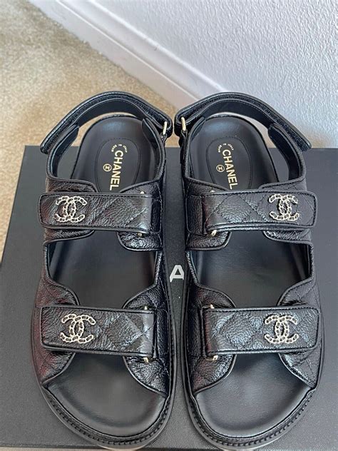 chanel puffy sandals|Chanel kid sandals.